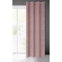 Eurofirany ELIZA Soft velvet night curtain with small pattern, 140X250 cm, loops/rings, color: powder Eurofirany ELIZA Soft velvet night curtain with small pattern, 140X250 cm, loops/rings, color: powder