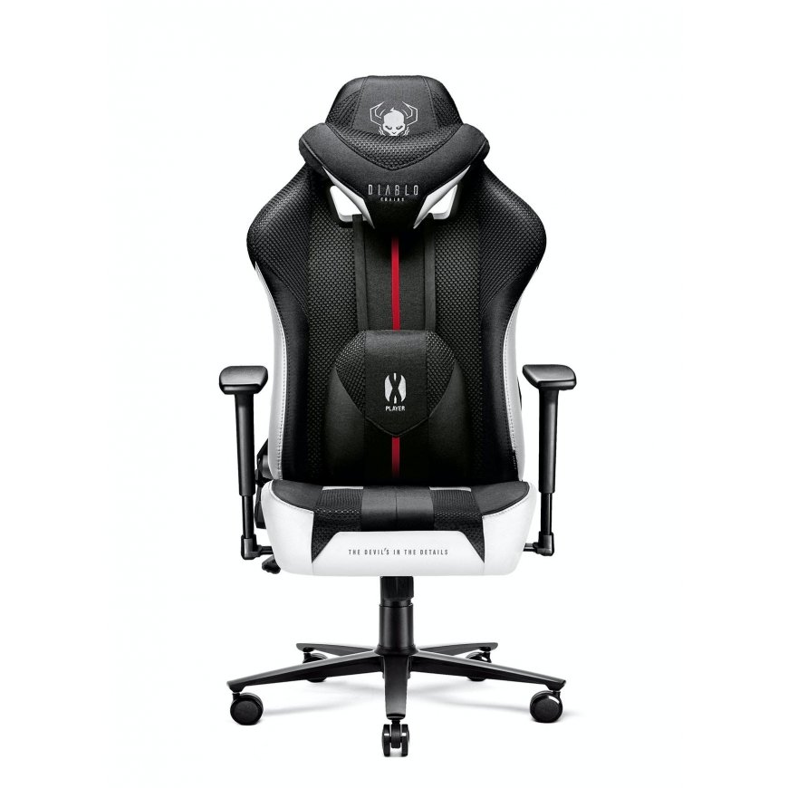Diablo Chairs Žaidimų kėdė Diablo X-Player 2.0 Gaming Chair Normal, Juoda-balta – 2