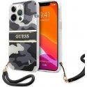Guess GUHCP13XKCABBK iPhone 13 Pro Max 6.7" black/black hardcase Camo Strap Collection Guess GUHCP13XKCABBK iPhone 13 Pro Max 6.7" black/black hardcase Camo Strap Collection