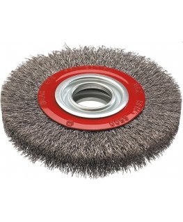 GRAPHITE Diskinis vielinis šepetys 125 x 20 mm, INOX