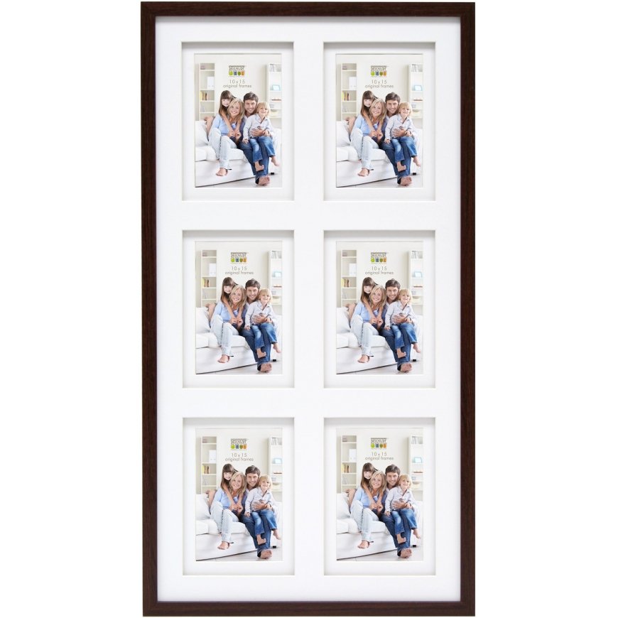 Photo frame Deknudt S65KQ6 6x10x15 wooden brown