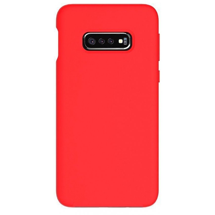 Evelatus Samsung Galaxy S10e Nano Silicone Case Soft Touch TPU Red