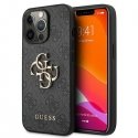 Guess GUHCP13X4GMGGR iPhone 13 Pro Max 6.7" Grey/Grey Solid 4G Large Metal Logo Guess GUHCP13X4GMGGR iPhone 13 Pro Max 6.7" Grey/Grey Solid 4G Large Metal Logo