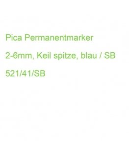 Pica Permanentmarker 2-6mm, Keil spitze, blau / SB