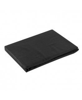Eurofirany NOVA cotton satin sheet without rubber, 180X210 cm, color: black