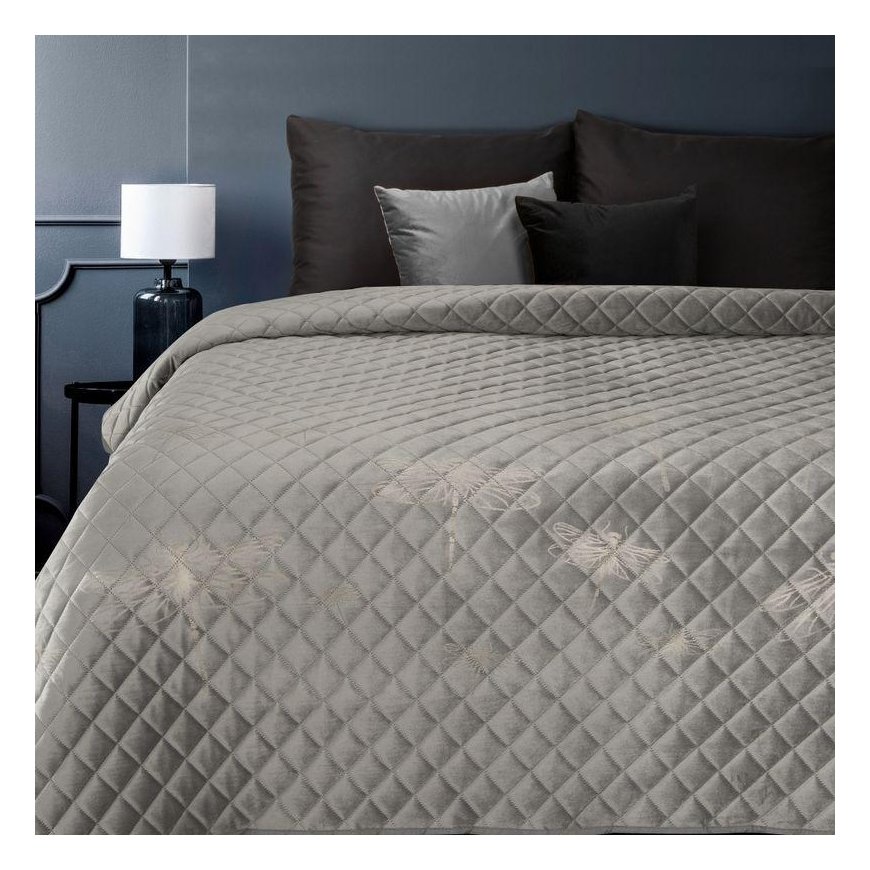 Eurofirany CHON / LORI / Silver 170X210 Silver Bedspread