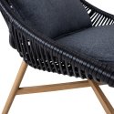 Garden furniture set HELSINKI 2 tables, sofa, 2 chairs, black Garden furniture set HELSINKI 2 tables, sofa, 2 chairs, black