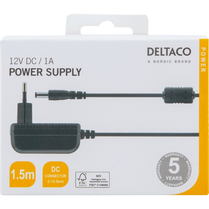 Deltaco PS12-10B maitinimo adapteris / inverteris Vidaus Juoda – 5