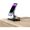 Case Tech-Protect wireless charger QI15W A22 3in1 Magnetic MagSafe, black Case Tech-Protect wireless charger QI15W A22 3in1 Magnetic MagSafe, black