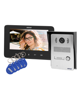 Orno Handsfree Video Intercom Kit, Color, LCD 7 Inch, with Proximity Key Fob Reader, Intercom, Surface Mount, INDI N