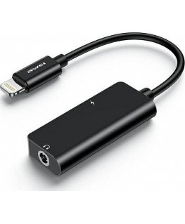 Adapter USB Awei CL-121 Lightning - 3.5 mm jack + Lightning Black (AWEI083BLK)