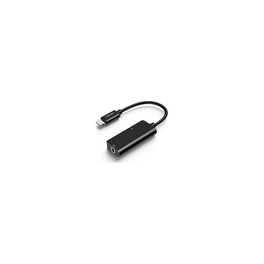 Adapter USB Awei CL-121 Lightning - 3.5 mm jack + Lightning Black (AWEI083BLK) – 2