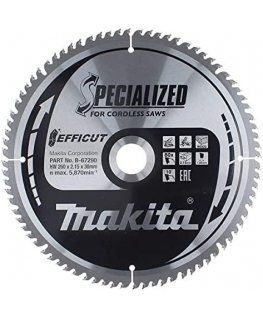 Makita B-67240 T.C.T. pjūklas 260X2.15X30mm 10° T80 EFFICUT