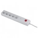 Orno Surge protection with switch 5x2P + Z, 3m cable Orno Surge protection with switch 5x2P + Z, 3m cable