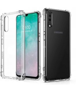 Evelatus Samsung Galaxy A70 Military Shockproof Silicone Case TPU Transparent