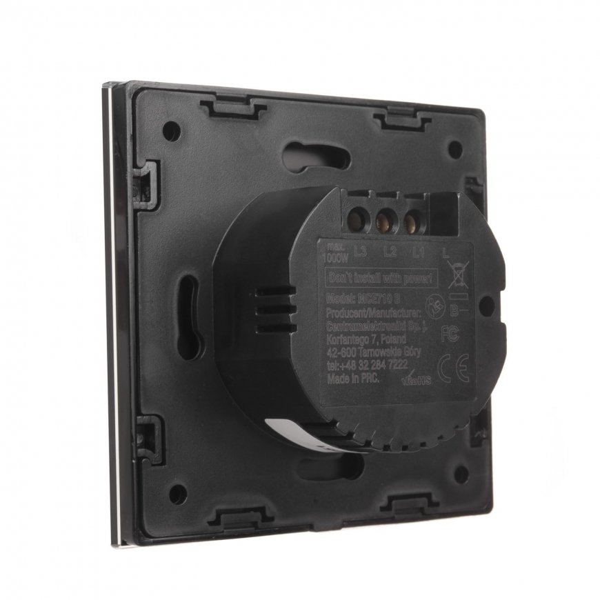 Maclean Touch switch switch lamp switch cross switch wall switch step switch with color Change LED backlight Recessed switch two – 5