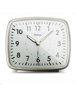 Mebus Radio Digitāls modinātājs Sudrabs, Balts