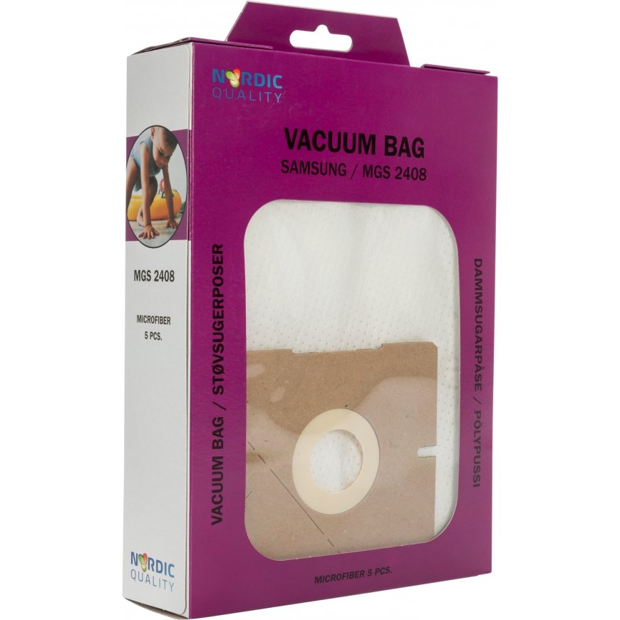 Nordic Quality MGS 2408 Cylinder vacuum Dust bag – 3