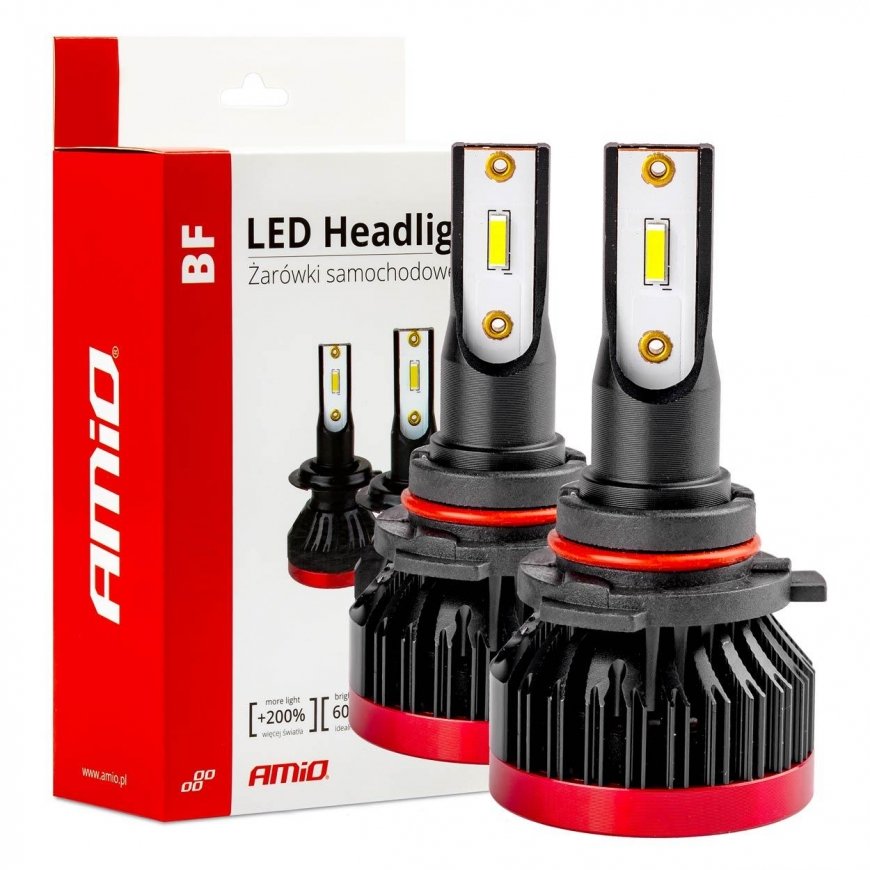 Automobilių led lemputės bf series amio hb3 9005 – 2