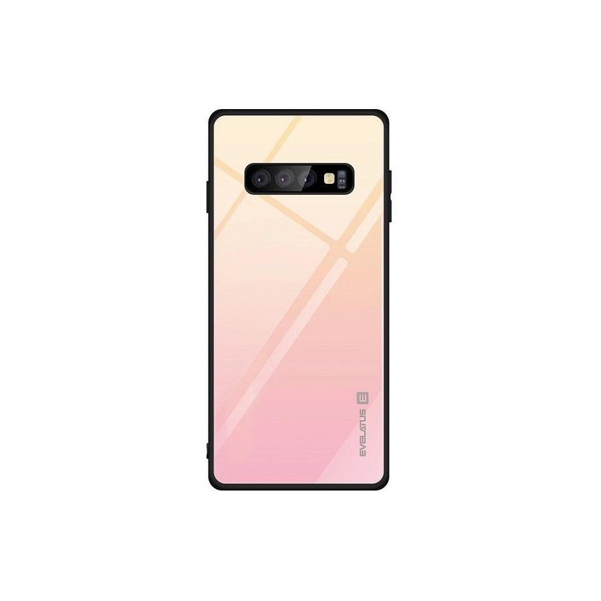 Evelatus Huawei Y7 2019 Gradient Glass Case 1 Mild Melon