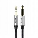 Baseus AUX-кабель Yiven Audio Cable M30 1M Silver+Black (CAM30-BS1) Baseus AUX-кабель Yiven Audio Cable M30 1M Silver+Black (CAM30-BS1)