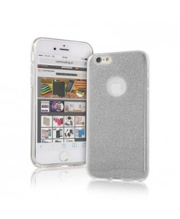 iLike Apple iPhone X / iPhone XS Glitter 3 in 1 Back Case Silver