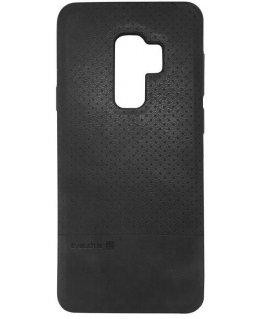 Evelatus Samsung S9 Plus TPU case 1 with metal plate (possible to use with magnet car holder) Black