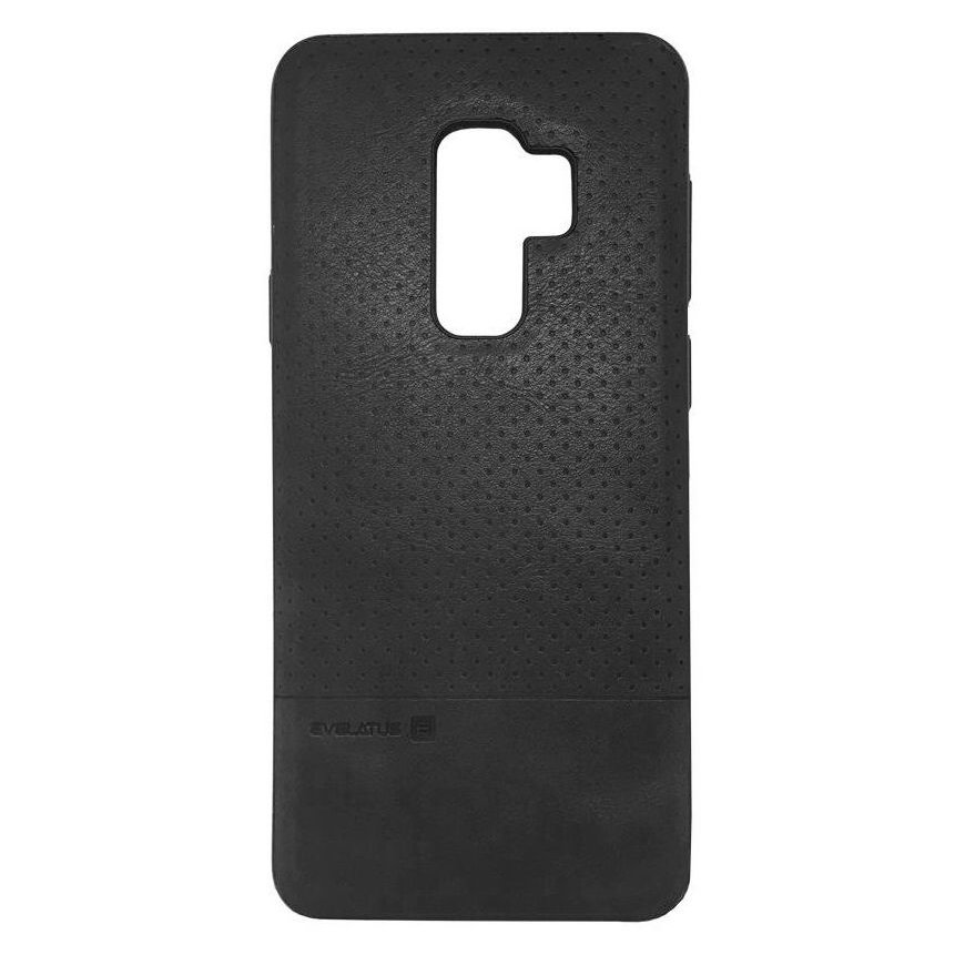 Evelatus Samsung S9 Plus TPU case 1 with metal plate (possible to use with magnet car holder) Black