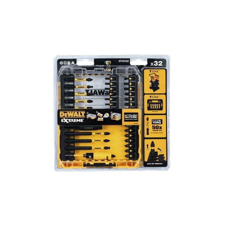 DEWALT RINKINYS FLEXTORQ 32 vnt. – 2