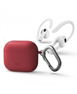 UNIQ CASE nexo AirPods 3 GEN + ear hooks Silicone Red/CORAL