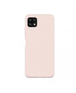 Evelatus Samsung Galaxy A22 5G Premium Soft Touch Silicone Case Pink Sand