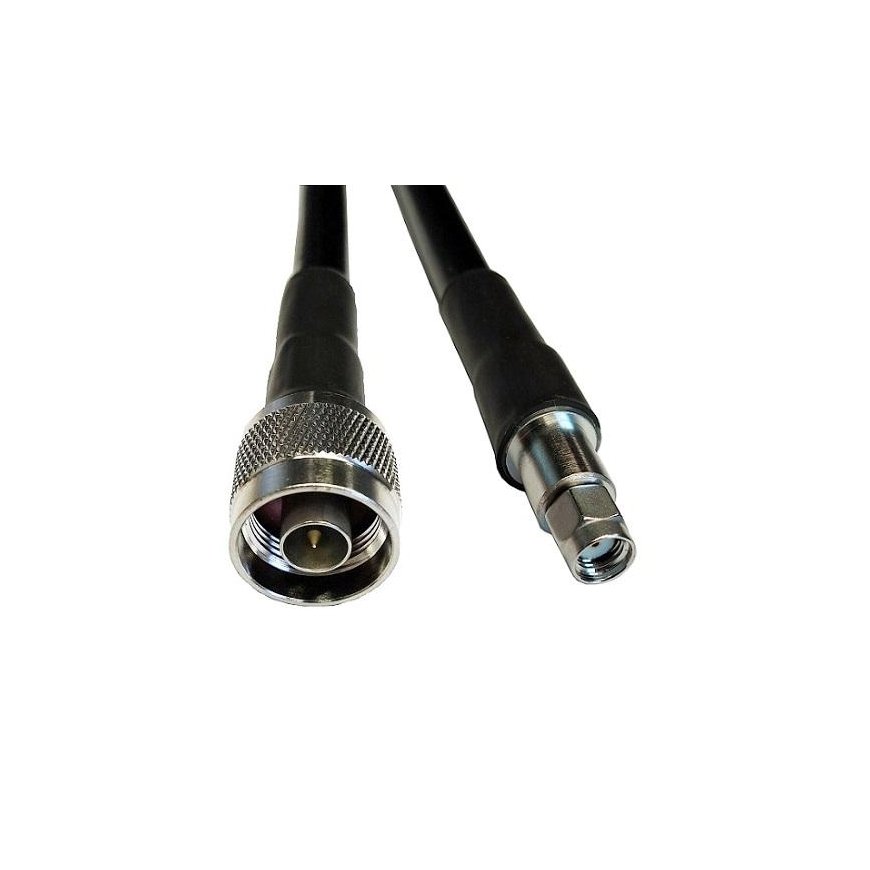 Hismart Kabelis LMR-400, 7m ilgio, N-male į RP-SMA-male