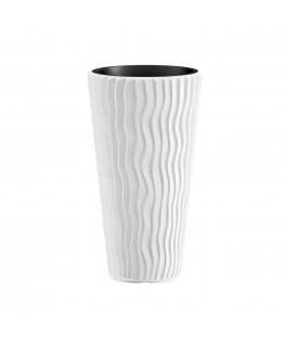 Prosperplast Pot with insert Sandy Slim DPSP400 white