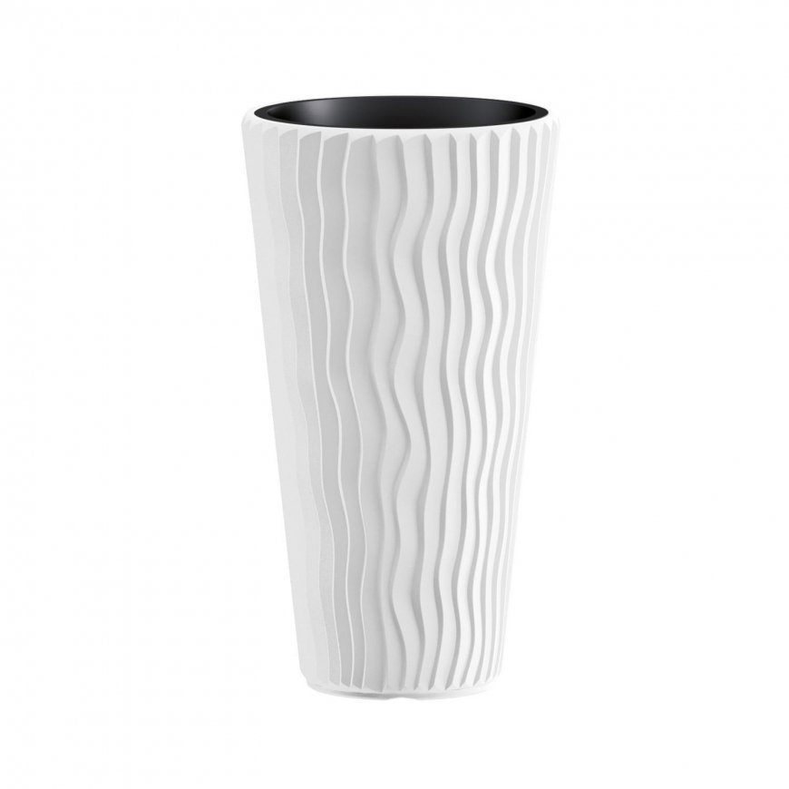 Prosperplast Pot with insert Sandy Slim DPSP400 white