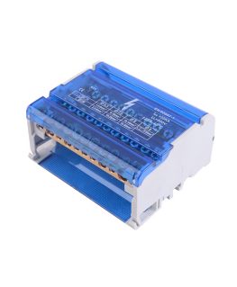 Orno 4-row distribution block, 11 wires