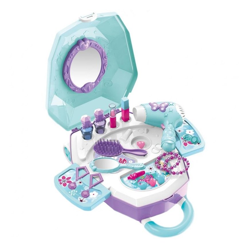 WOOPIE dressing table for girls 2in1 - Beauty salon in a suitcase – 2