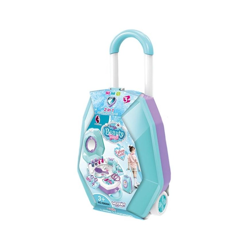 WOOPIE dressing table for girls 2in1 - Beauty salon in a suitcase – 4