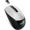 Genius pelė NX-7015, 1600DPI, 2.4 [GHz], optinis, 3 kl., belaidis USB, sidabrinis, AA