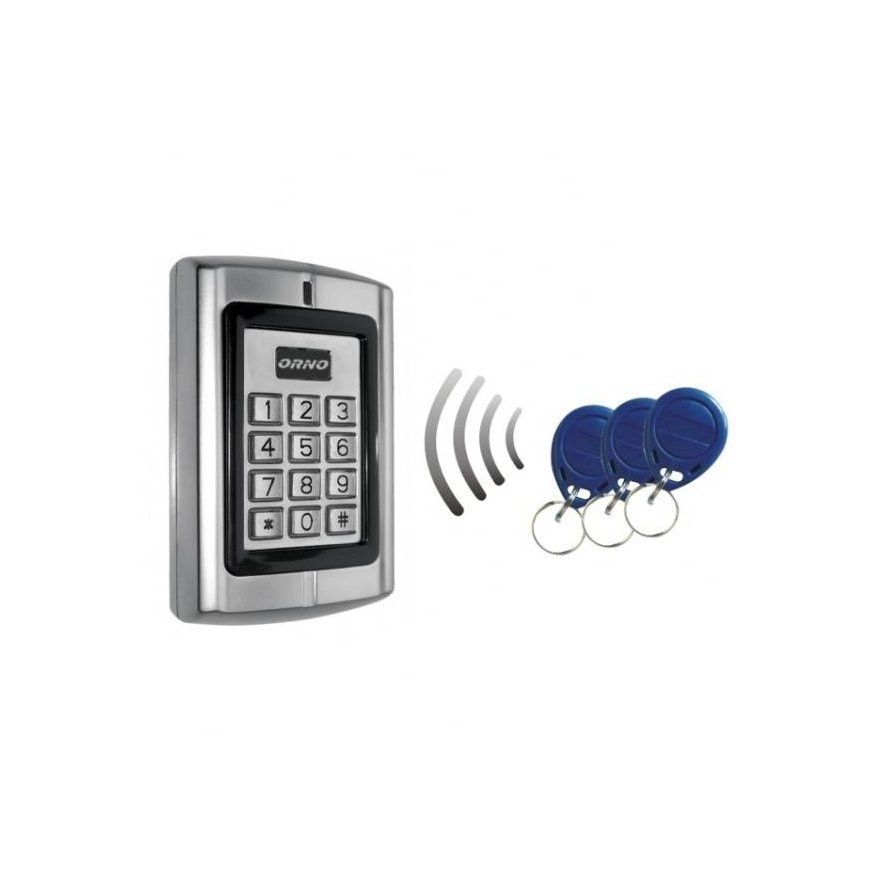 ORNO CODE LOCK WITH READING PROXIMITY OF CARDS AND KEYS IP 44 – 2