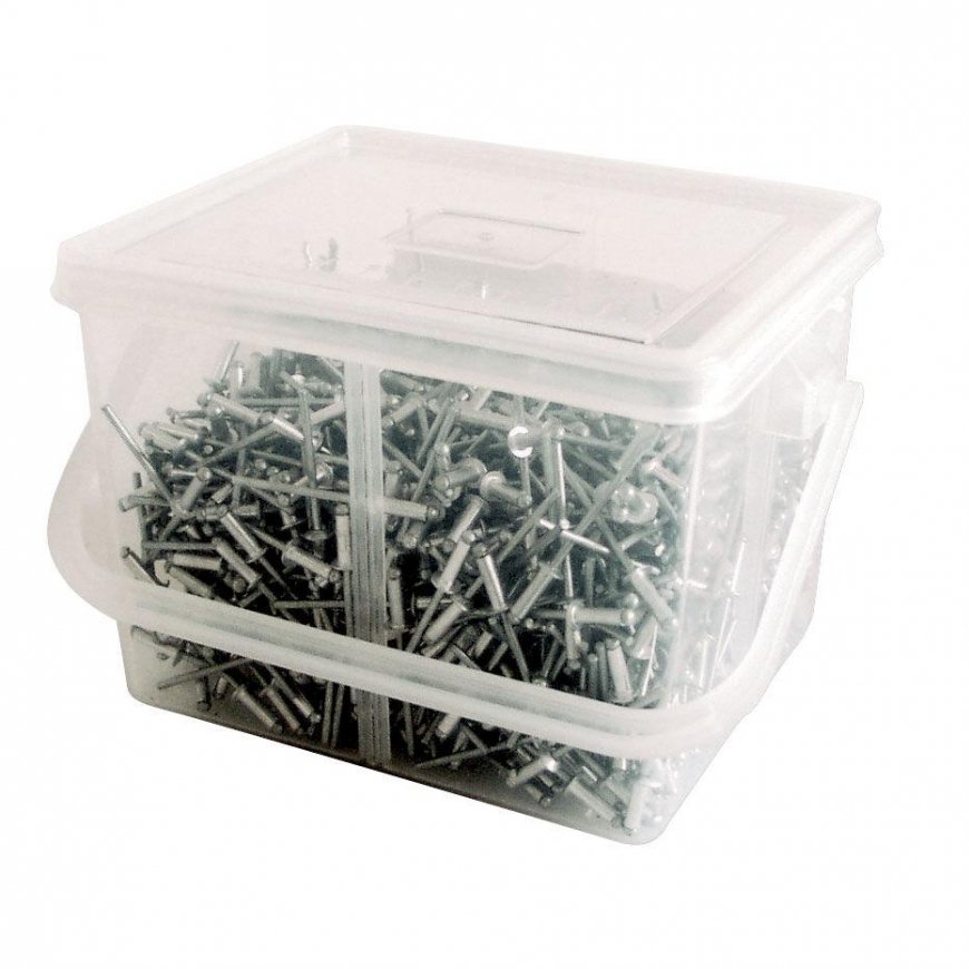 Mega aliuminio žaliuzių kniedės 4x12,5mm 800vnt. - 59 499 – 2