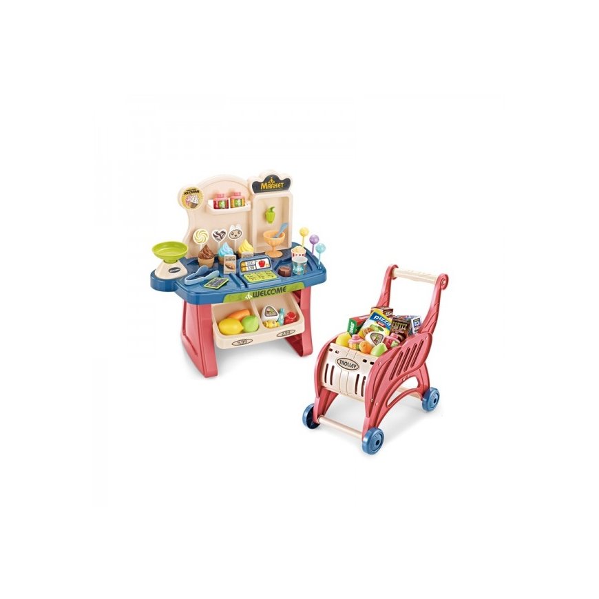 Woopie Children`s candy shop with trolley
