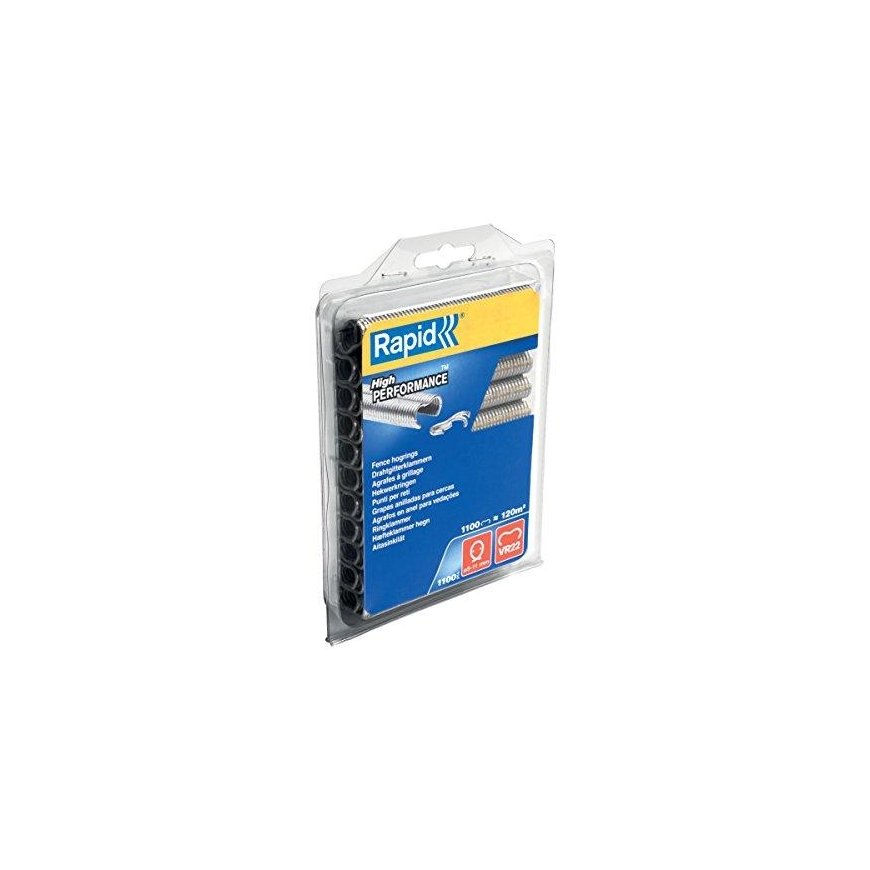 R:Hog Ring VR22/ 1.1M Galv. Blister 5-11mm, Rapid – 4