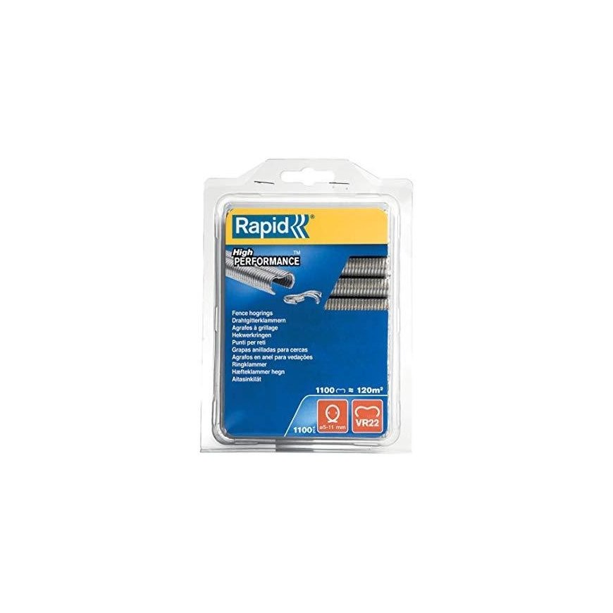 R:Hog Ring VR22/ 1.1M Galv. Blister 5-11mm, Rapid – 5