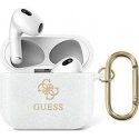 Guess Case ochronne GUA3UCG4GT transparent Glitter Collection do AirPods 3 white Guess Case ochronne GUA3UCG4GT transparent Glitter Collection do AirPods 3 white