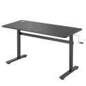 Desk Ergo Office ER-401, adjustable height, black