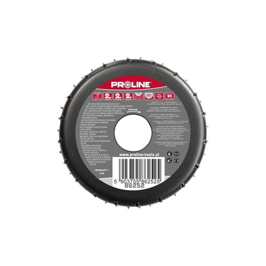 Profix FLAT DISC THICK RUBBER FRONT MILLER 90MM PROLINE