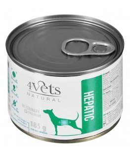 4VETS Natural Hepatic Dog - märg koeratoit - 185 g
