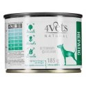 4VETS Natural Hepatic Dog - mitrā suņu barība - 185 g