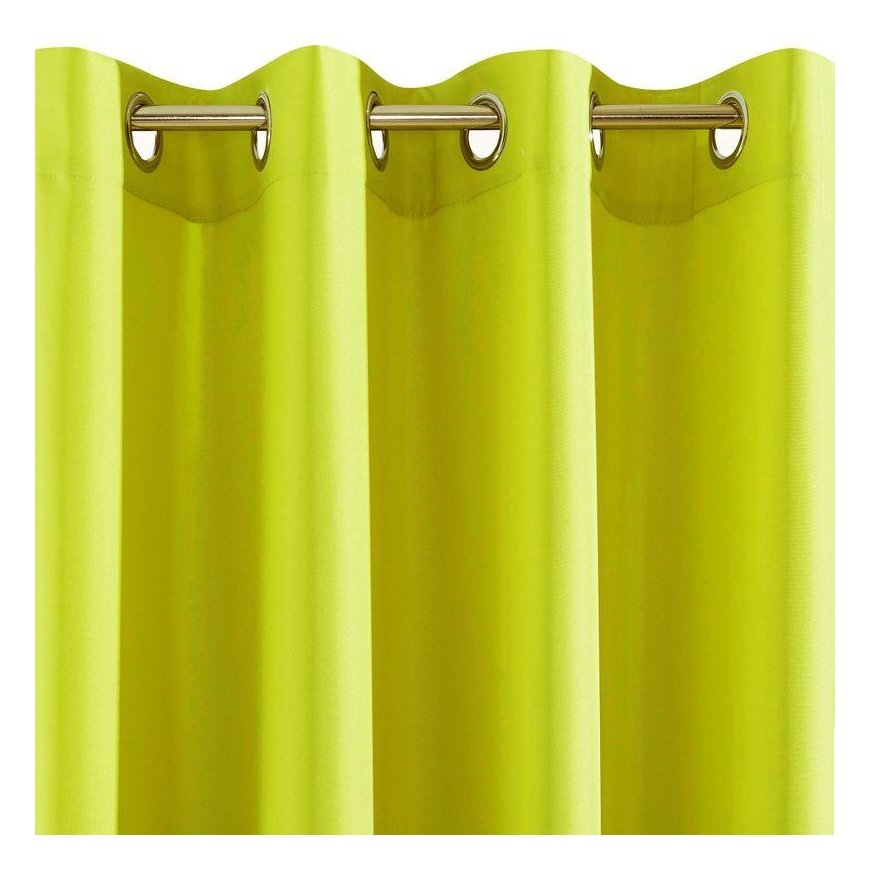 Night curtain Eurofirany RITA made of smooth fabric, 140X250 cm loops / wheels, color: lime – 4