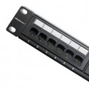 QOLTEC 54475 Patch panel RACK 24 jungtys kat.5E UTP Juodas QOLTEC 54475 Patch panel RACK 24 jungtys kat.5E UTP Juodas